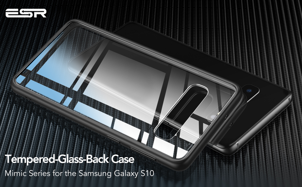Carcasa ESR Mimic Samsung Galaxy S10, Black Gohub Shop