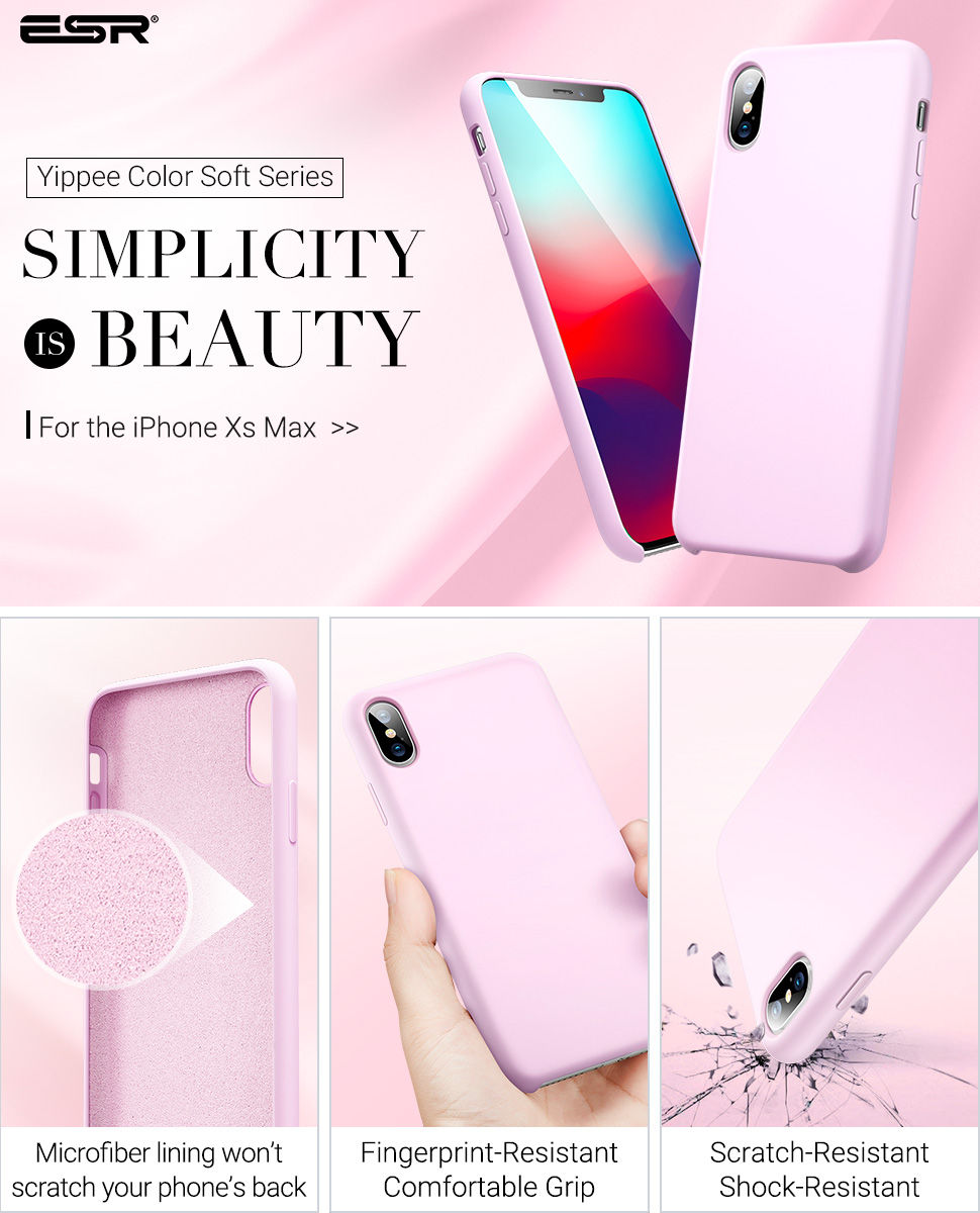 ESR Yippee Color case for iPhone XS Max, Pink Gohub Shop